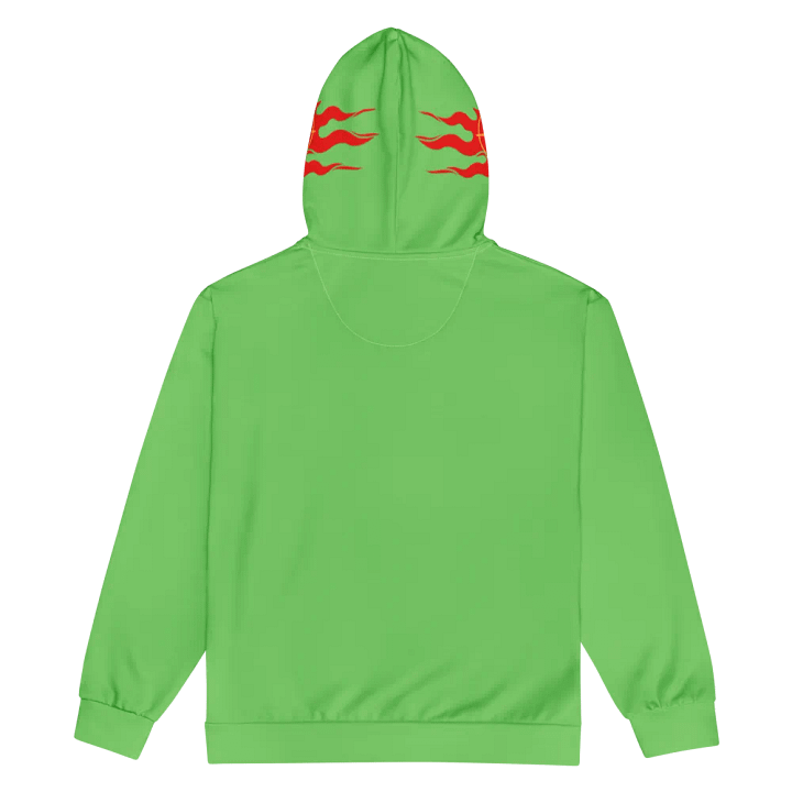 light green -Red Dragon 5 Zip Hoodie product image (2)