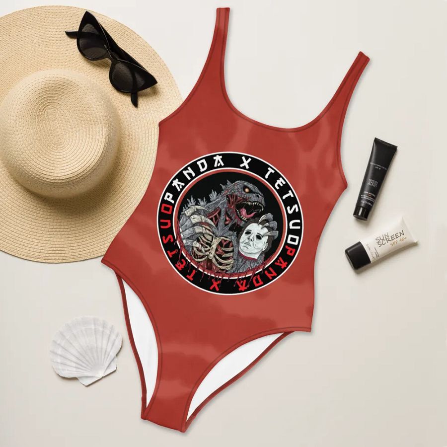 God of Carnage One-Piece Swimsuit (Northern Lotus Design) product image (6)
