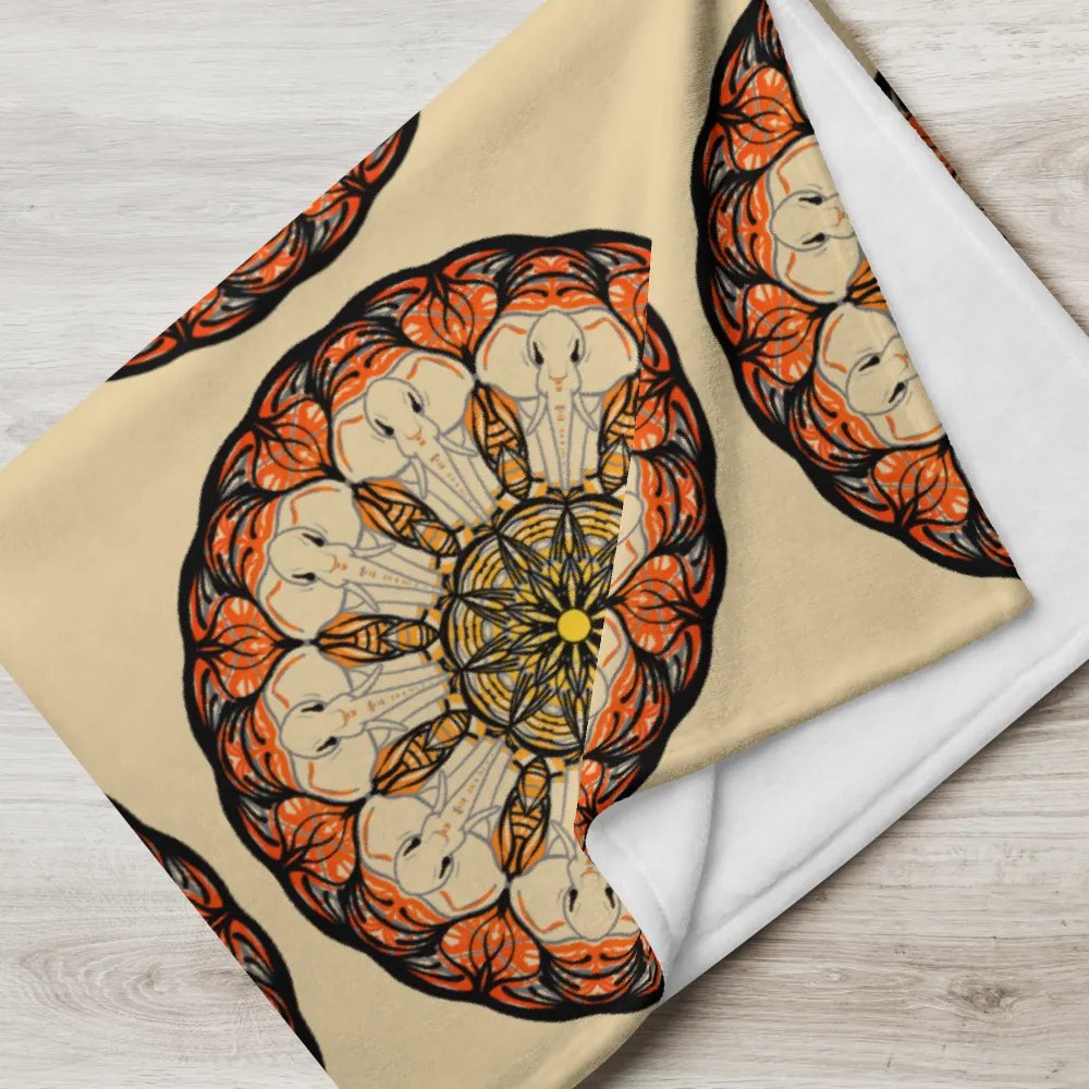 Mandala Elephants Throw Blanket product image (8)