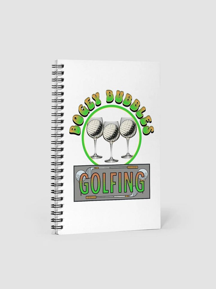 Bogey Bubbles Golfing Spiral Notebook product image (2)