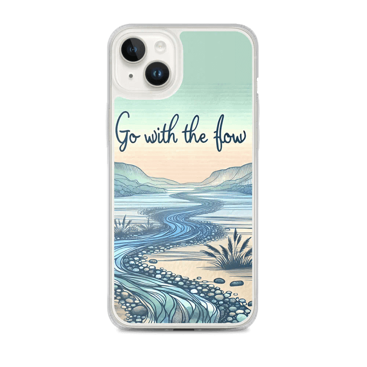 GO WITH THE FLOW iPhone® MagSafe® Clear Case product image (1)