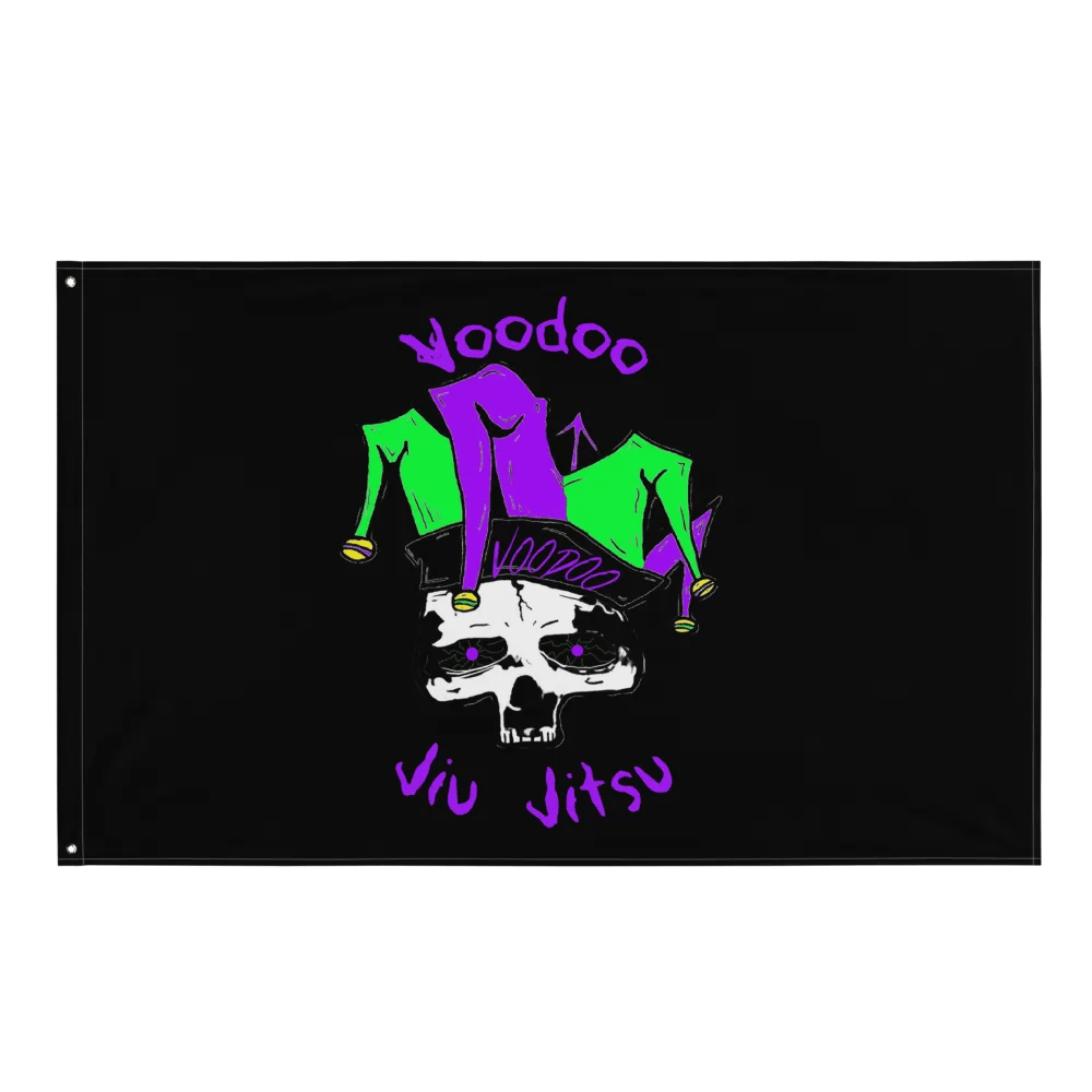 Voodoo Jiu Jitsu Skull Flag product image (1)