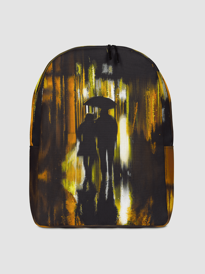 Rainy Street Scene Minimalist Backpack product image (1)
