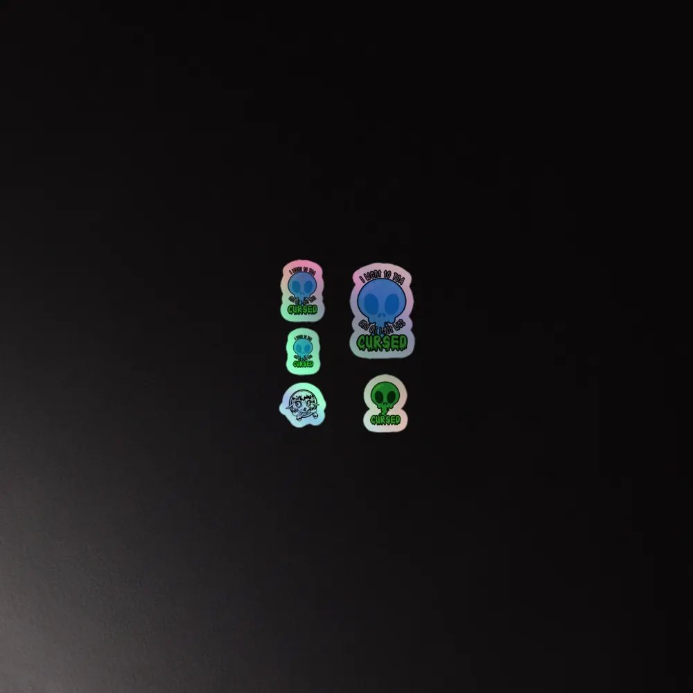 All I Got Was Cursed - Mage - Holo Sticker Sheet product image (2)