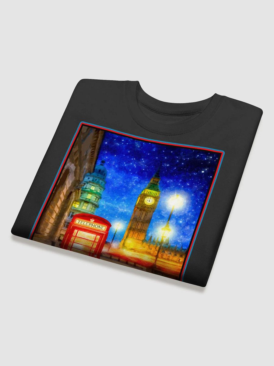 London Phone Box Art – Big Ben At Night Sweatshirt product image (27)