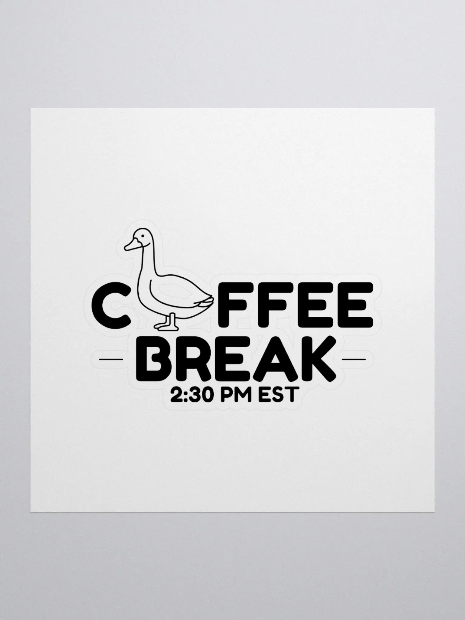 Coffee Break Sticker with Some Sticky Residue product image (2)