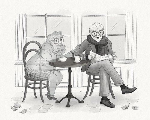 Ghost cafe for this week’s @chaoticdrawalong