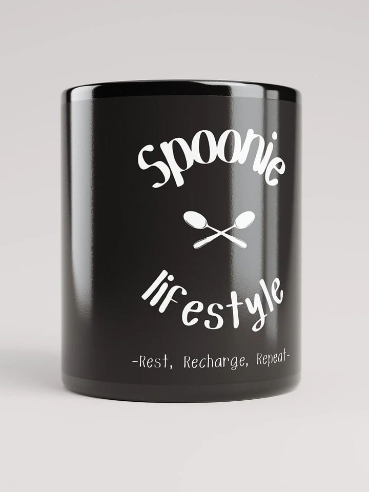Spoonie Lifestyle- Rest, Recharge, Repeat Mug- White Print product image (1)