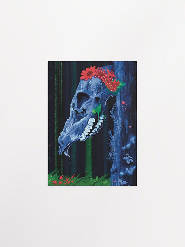 Carved by the Garden Cover Print product image (4)