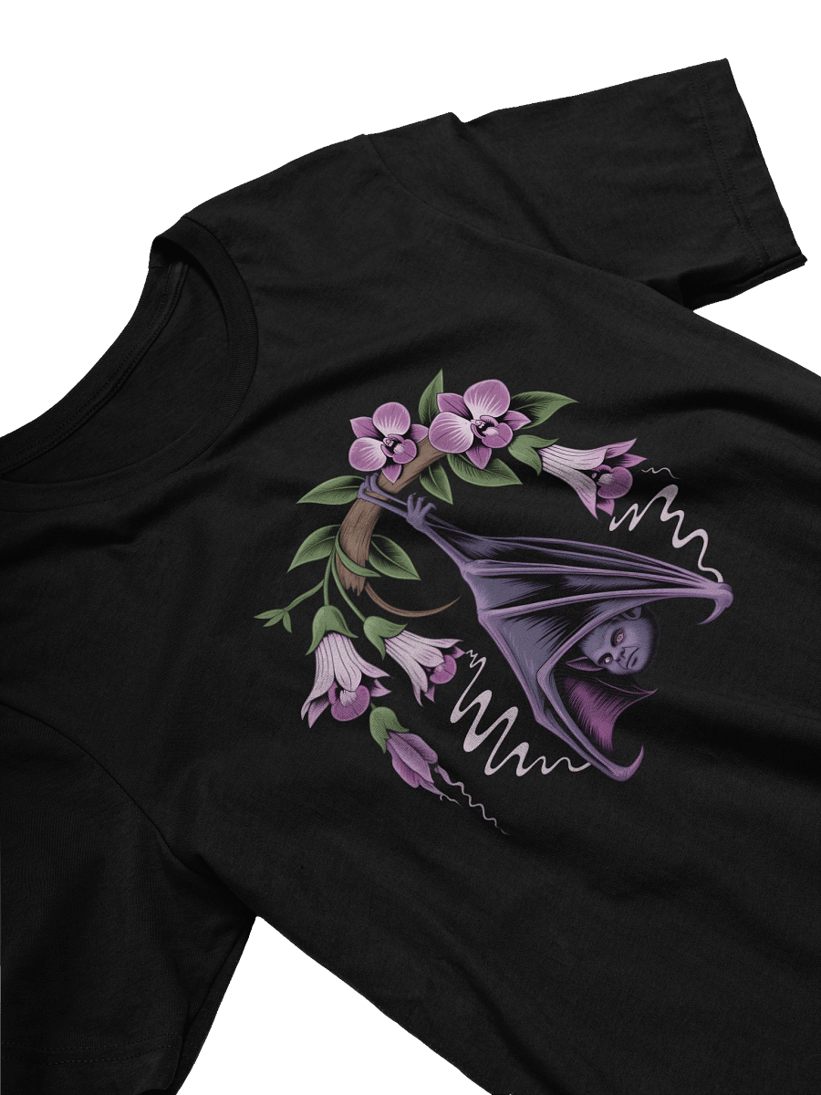 Orchid Bat Stylized Graphic T-Shirt product image (3)