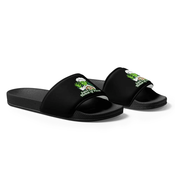 Squee’s House of Pizza Men’s Slides product image (1)