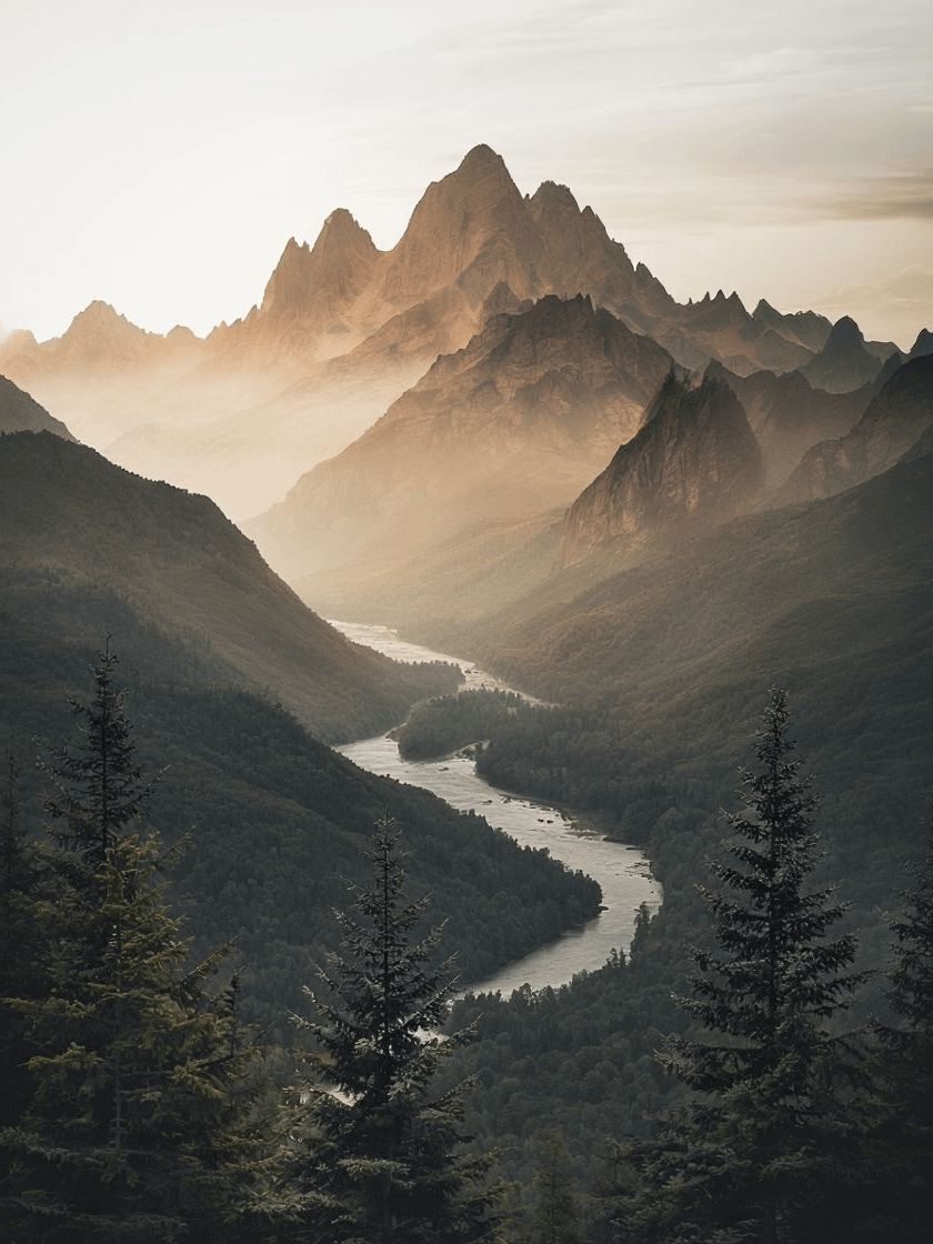 Mystical Valley Sunset Framed Poster product image (1)