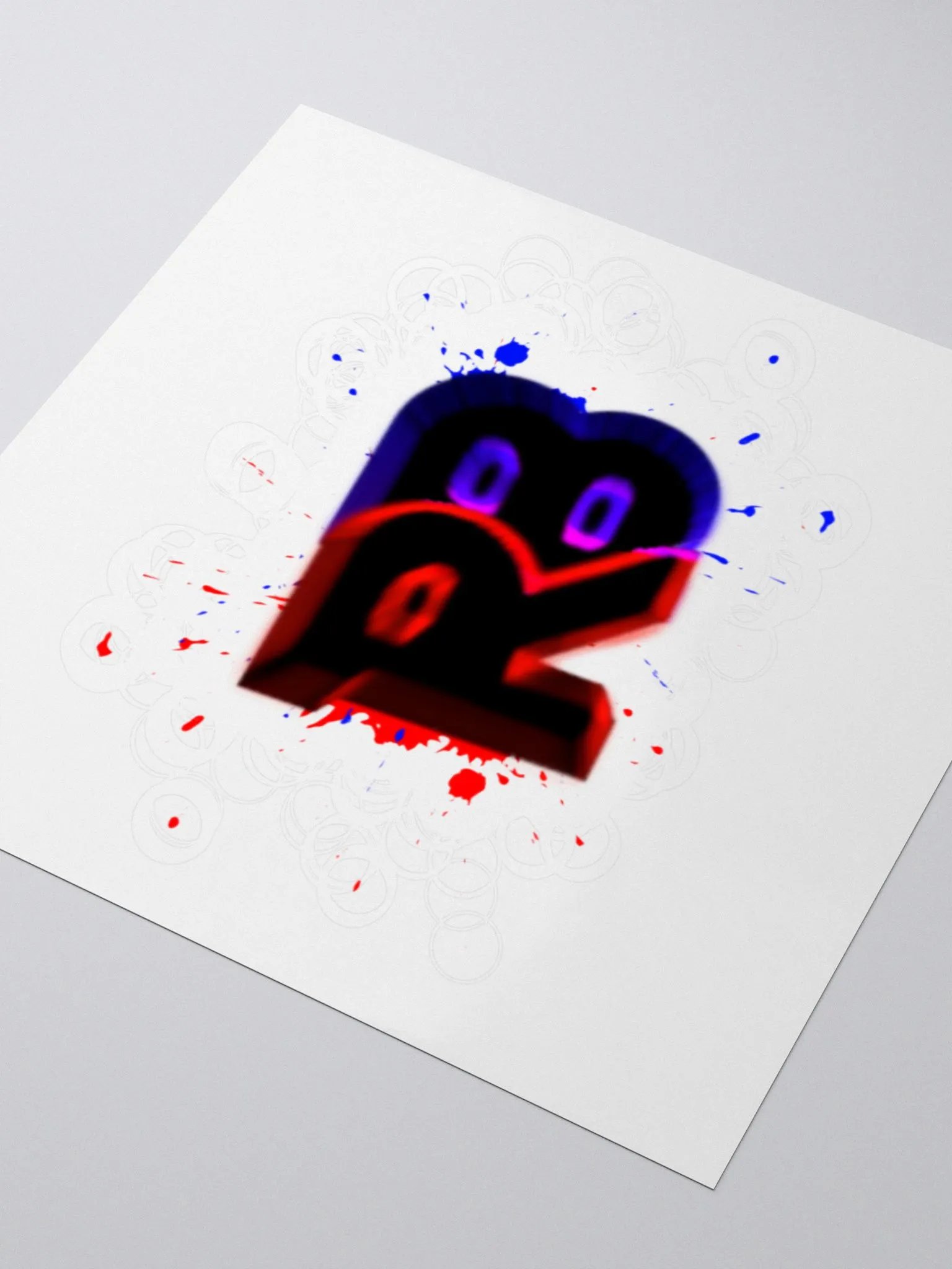Red & Blue™ Logo Sticker product image (3)