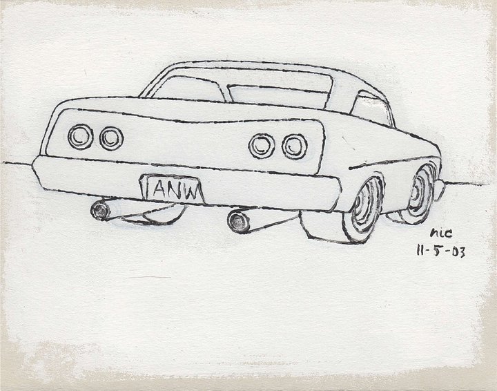 White Car #1 Print product image (1)