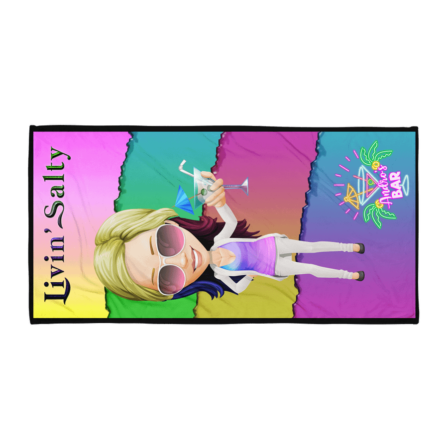 Andro's Bar Livin' Salty Beach Towel product image (1)