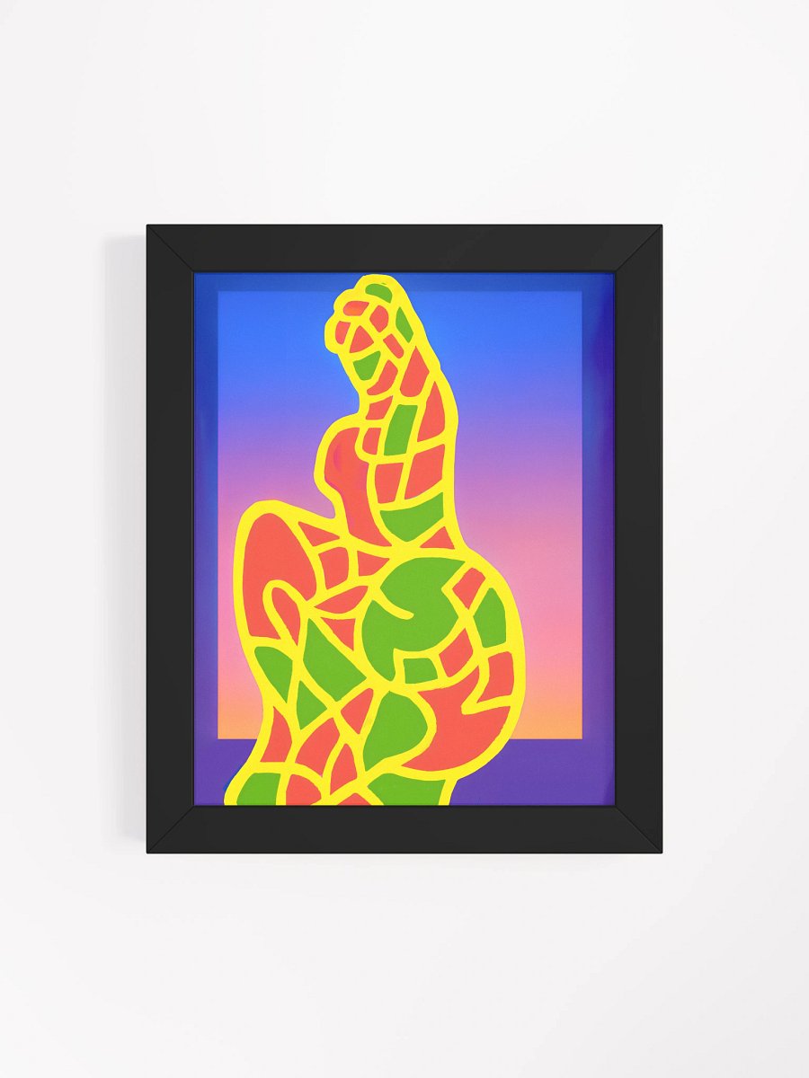 Abstract Study of a Woman Silhouette Framed Matte Poster product image (100)