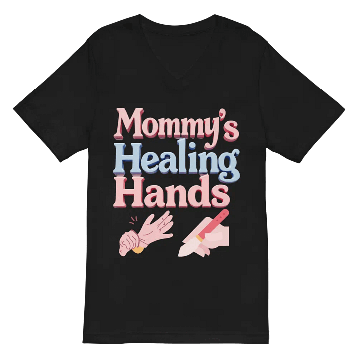 Mommy's Healing Hands V-Neck Tee product image (3)