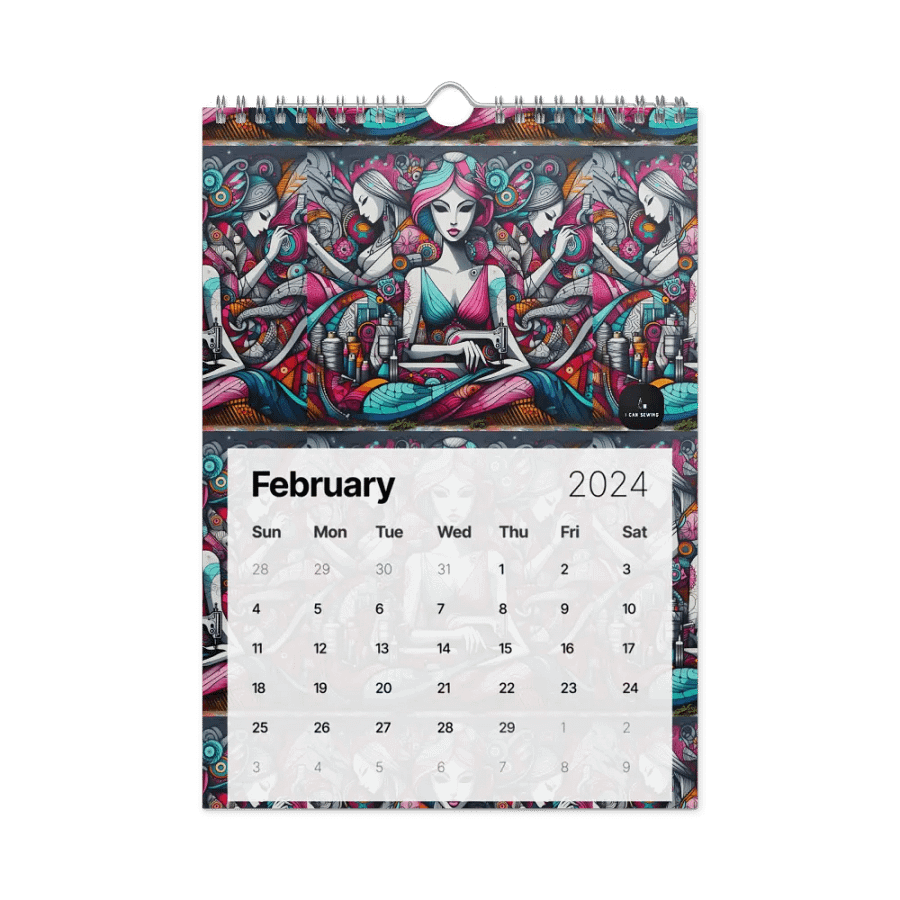 Wall Calendar (2024) - Colorful Graffiti Theme product image (5)