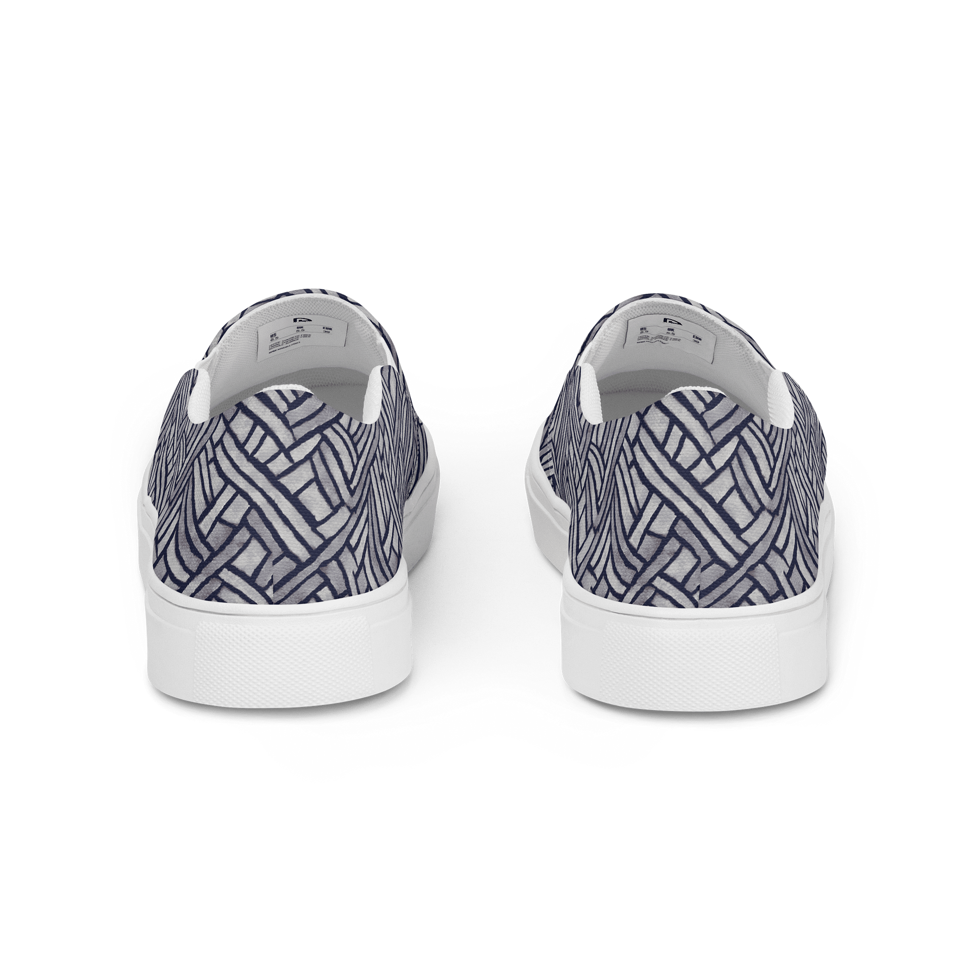 Grey Rectangles Canvas Shoes product image (4)