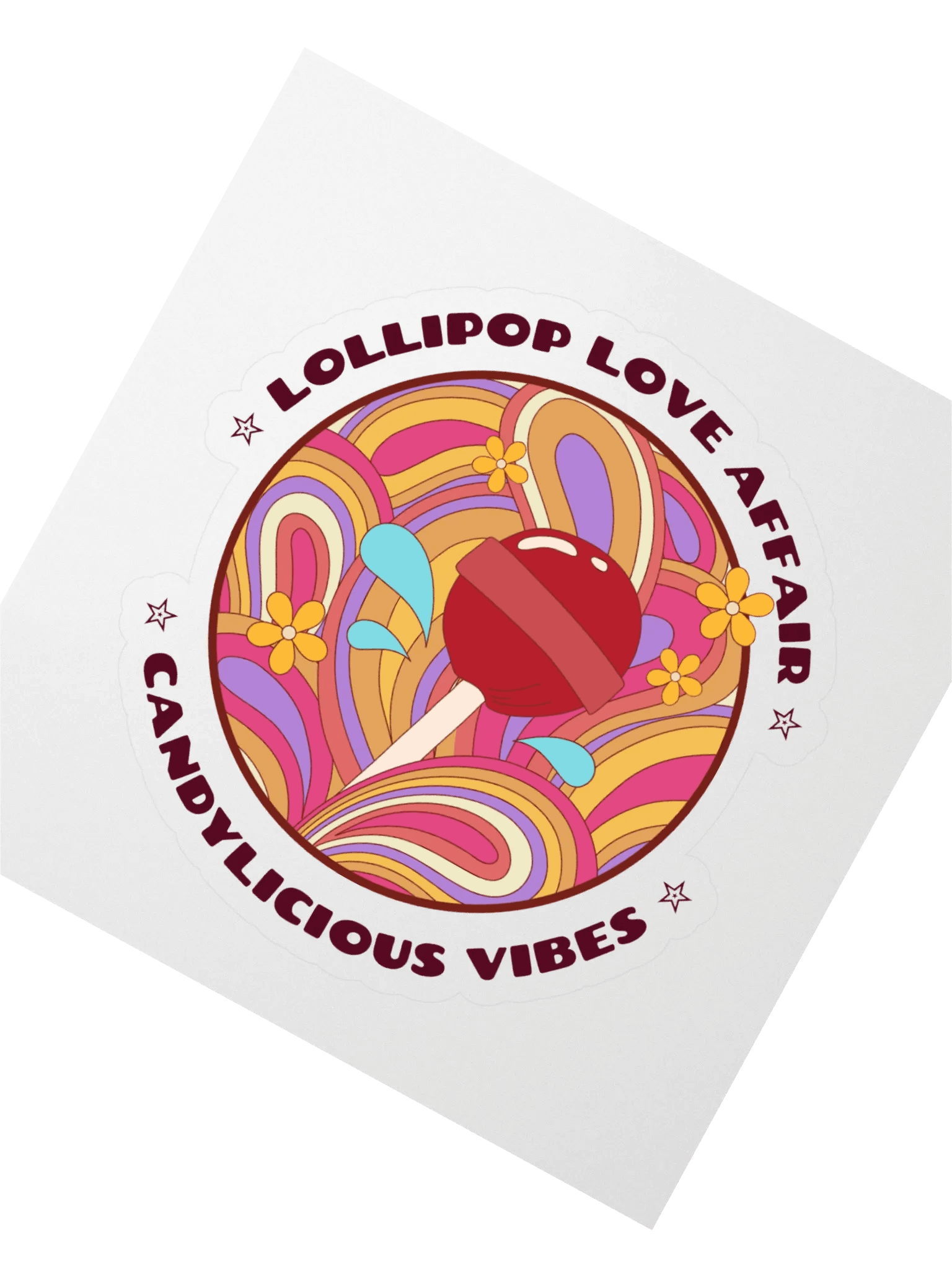 Lollipop Love Affair Kiss Cut Stickers product image (2)