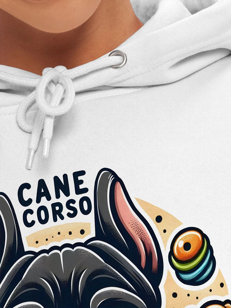 Black Cane Corso Surrounded by Toys Hoodie – Cozy Dog Lover Apparel product image (41)