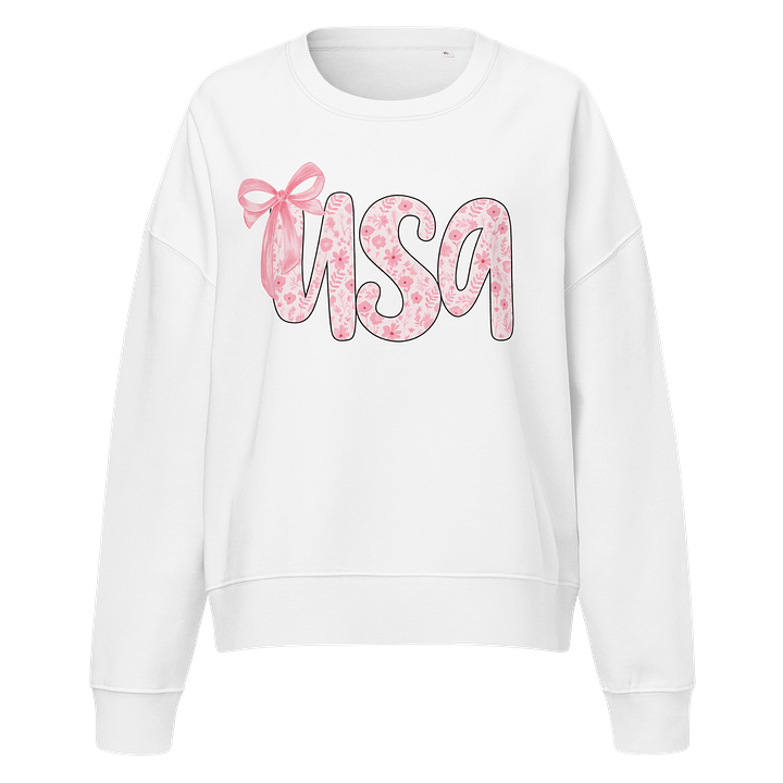 Floral USA Organic Sweatshirt product image (1)