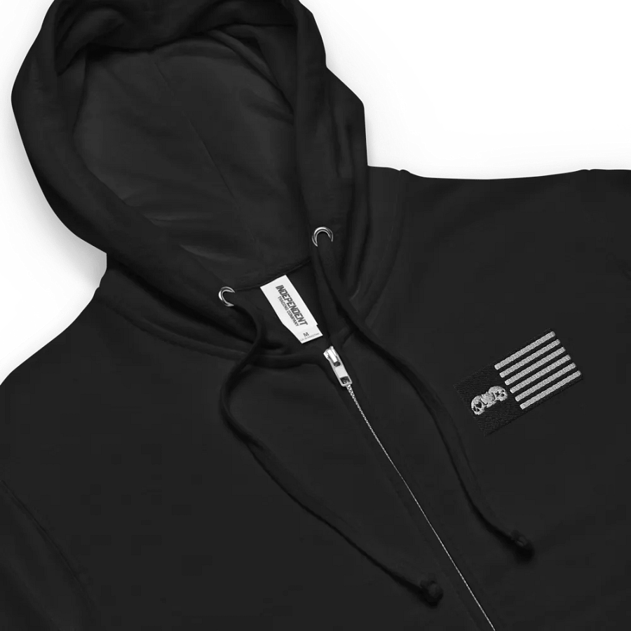DL flag Fleece Zip Up Hoodie product image (3)