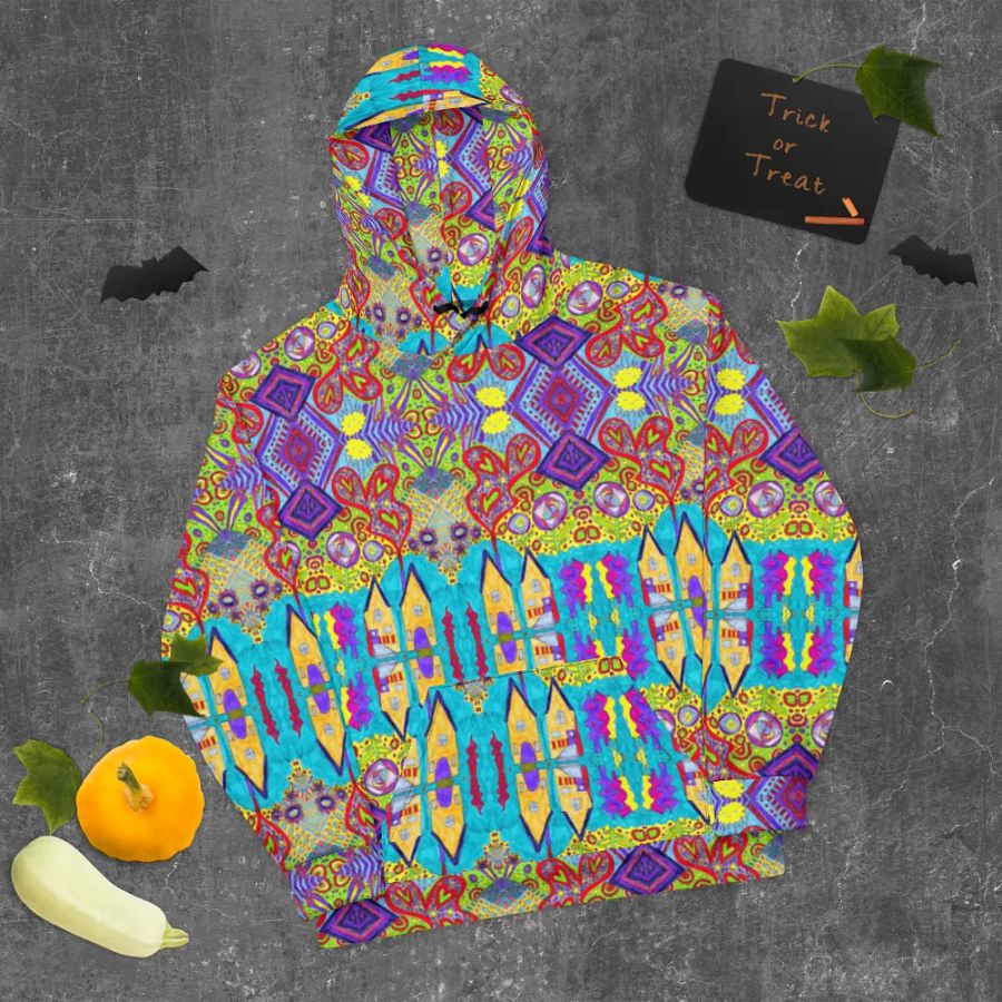 Abstract Doodle Happiness Unisex Hoodie product image (10)