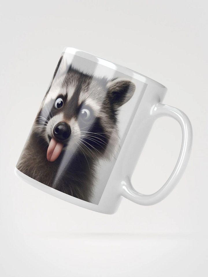 Rude Raccoon #Humorous Mug - White product image (2)