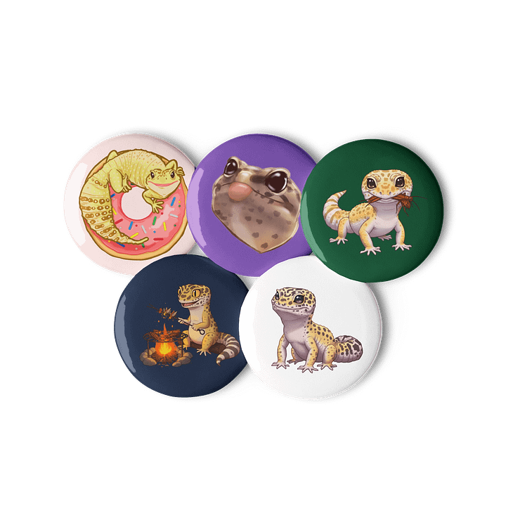Leopard Gecko Badge (5 PACK) product image (3)