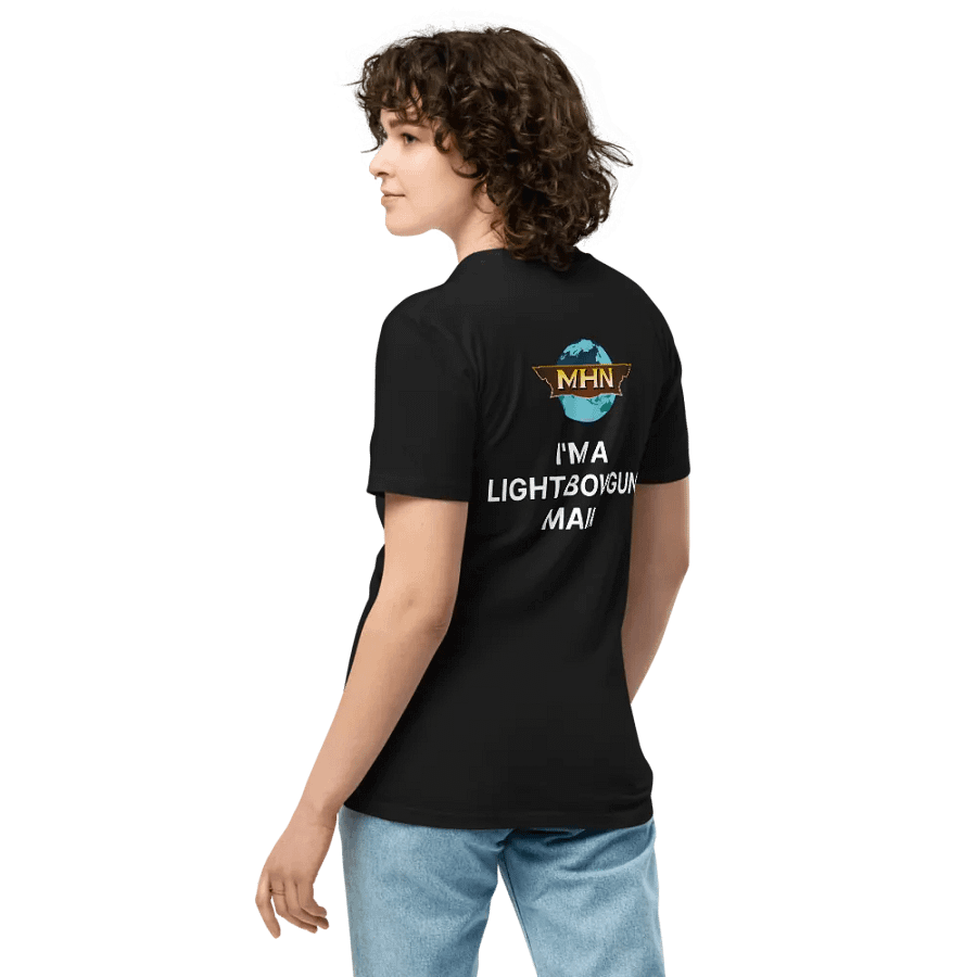 I'm A Light Bowgun Main MHN Emblem Unisex T-Shirt Black/Grey/Navy product image (13)