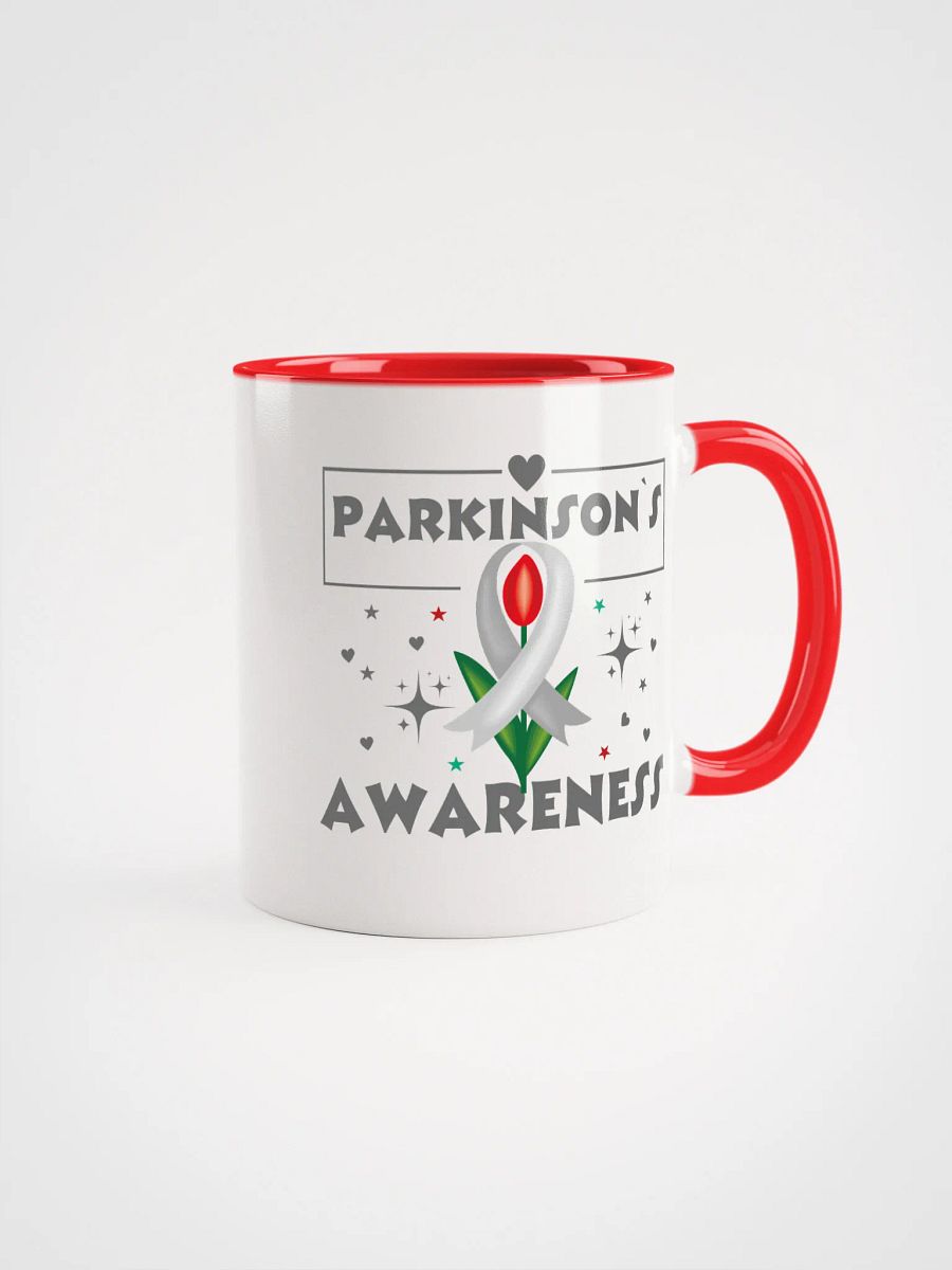 Parkinson's Awareness Red Tulip Ceramic Mug product image (1)