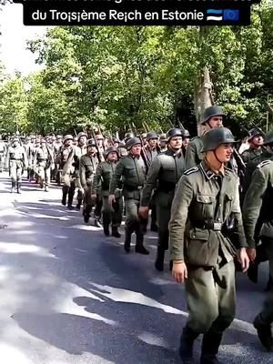 Défilé de nostalgiques du Naz¡sme avec uniformes et insignes des Forces armées du Tro¡s¡ème Re¡ch en Estonie 🇪🇪, pays pourtant membre de l'Union européenne 🇪🇺. #estonia #estonia🇪🇪 #estonie #talinn #europe #europa #evropa #evropa🇪🇺 