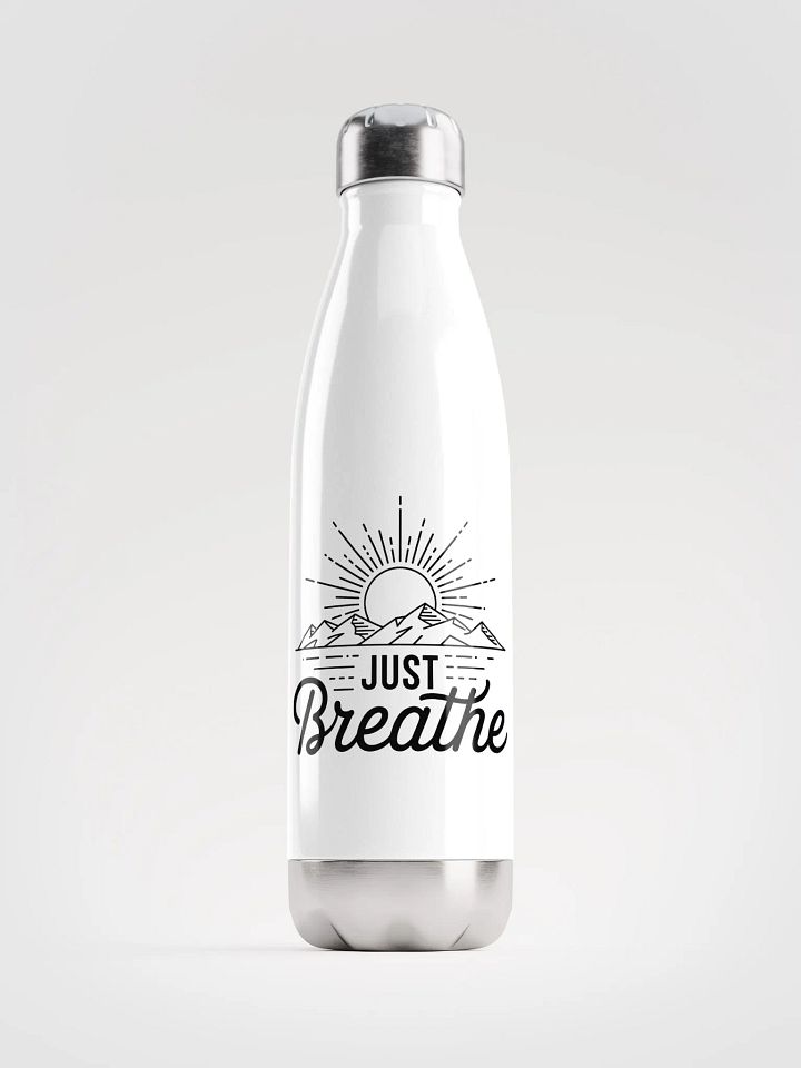 'Just Breathe' Steel Water Bottle product image (2)