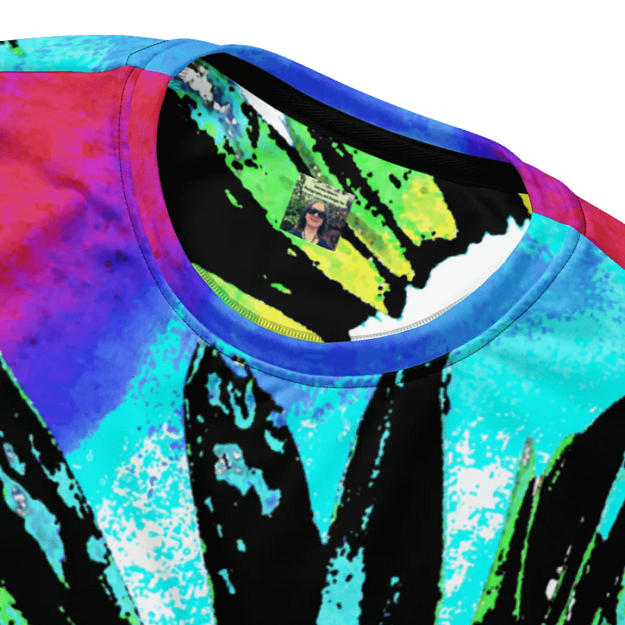 Abstract Vibrant Green Daisy Unisex Sweatshirt product image (6)