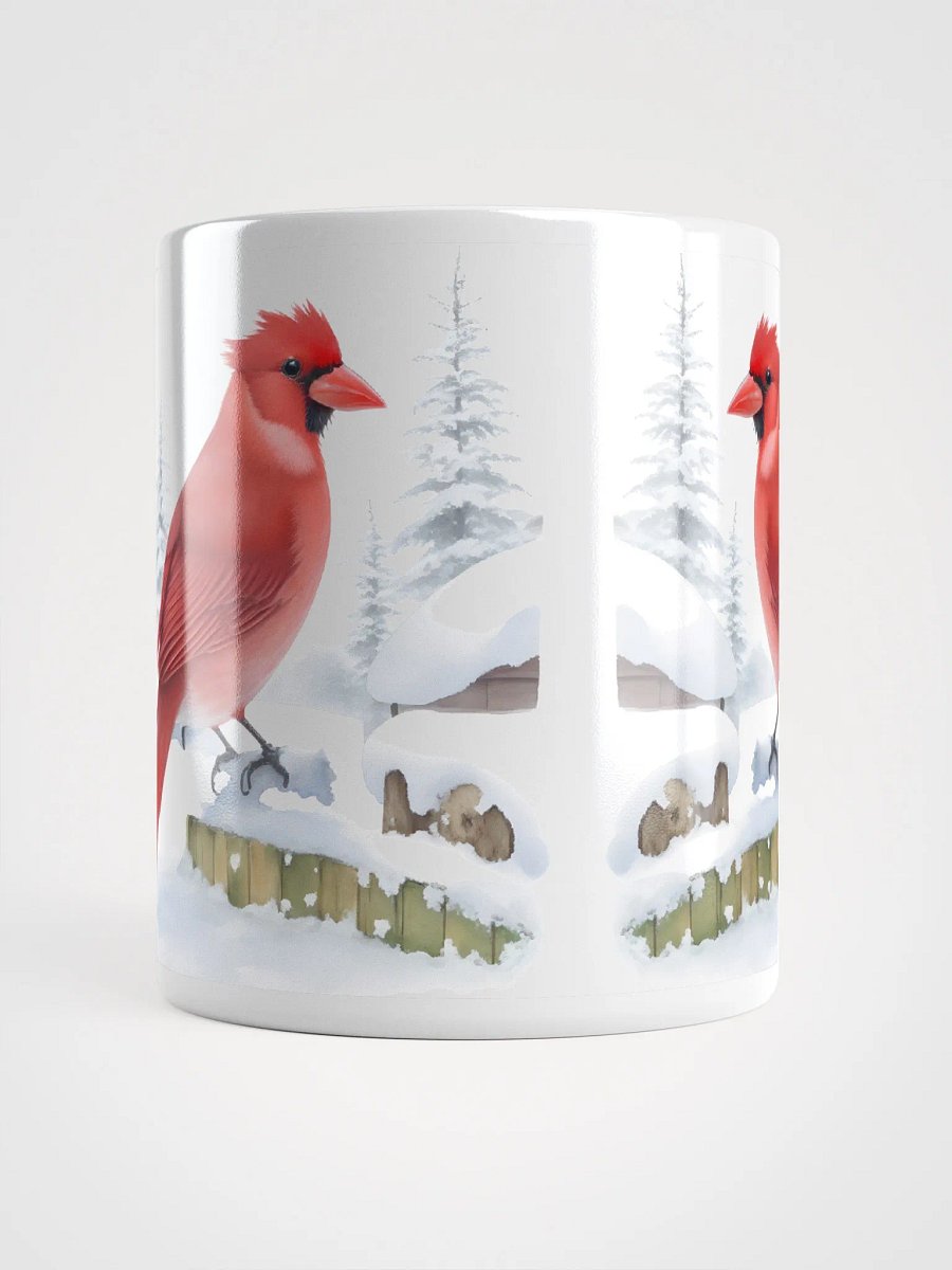 Winter Cardinals White Glossy Mug product image (9)