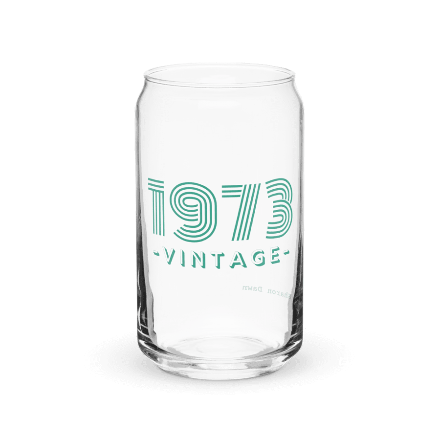 Vintage 1973 Can-Shaped Glass product image (1)
