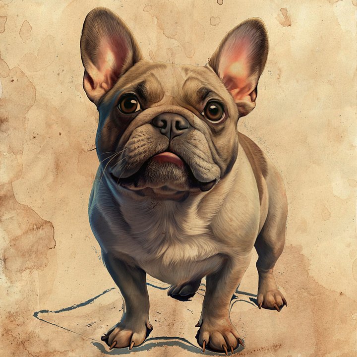French Bulldog Texture-24x24x300 product image (1)