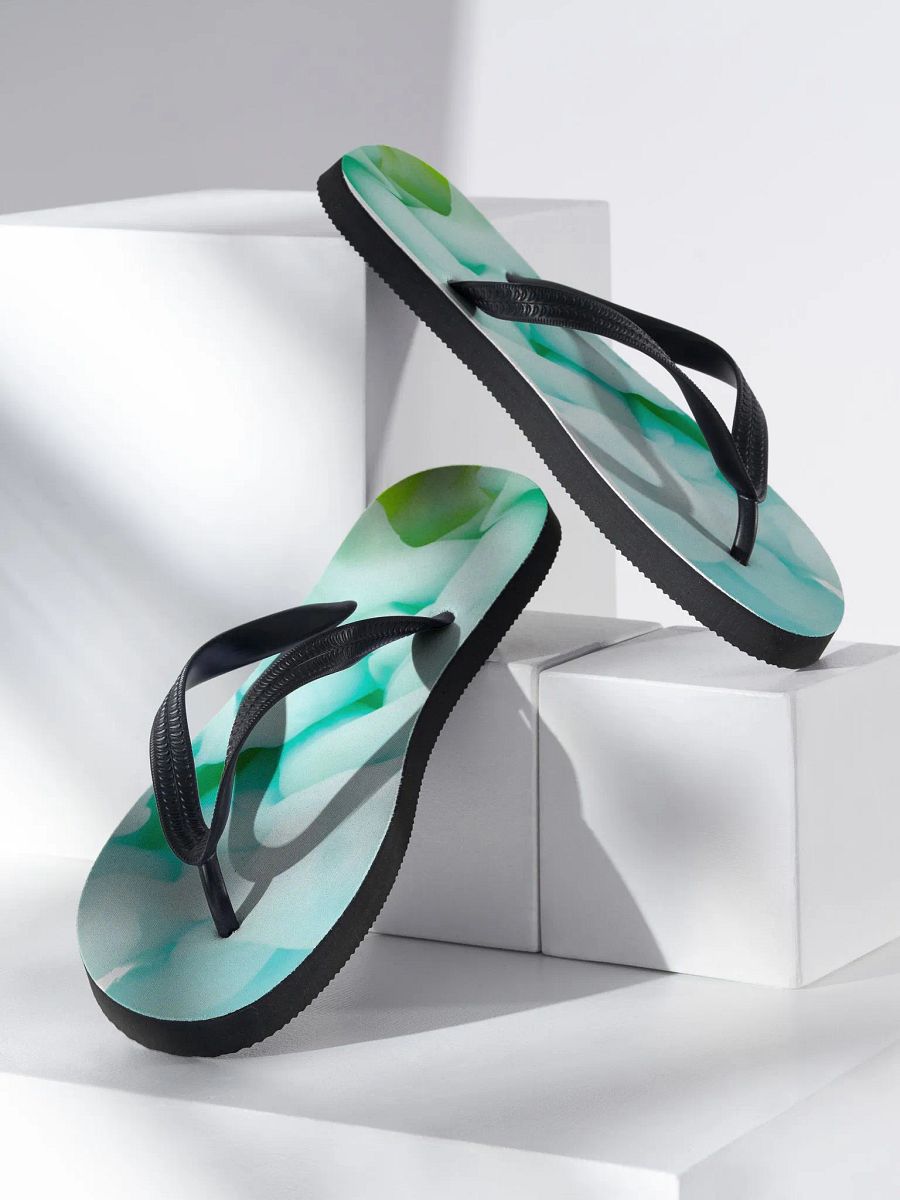 Cloudy Green Flip Flops product image (3)
