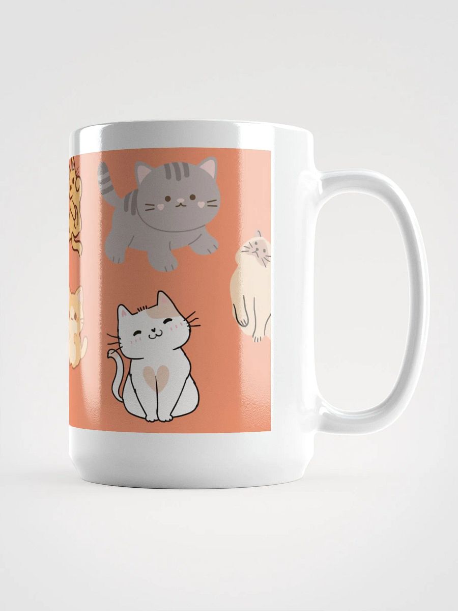 Whimsical Cats White Glossy Mug 🐾 product image (1)