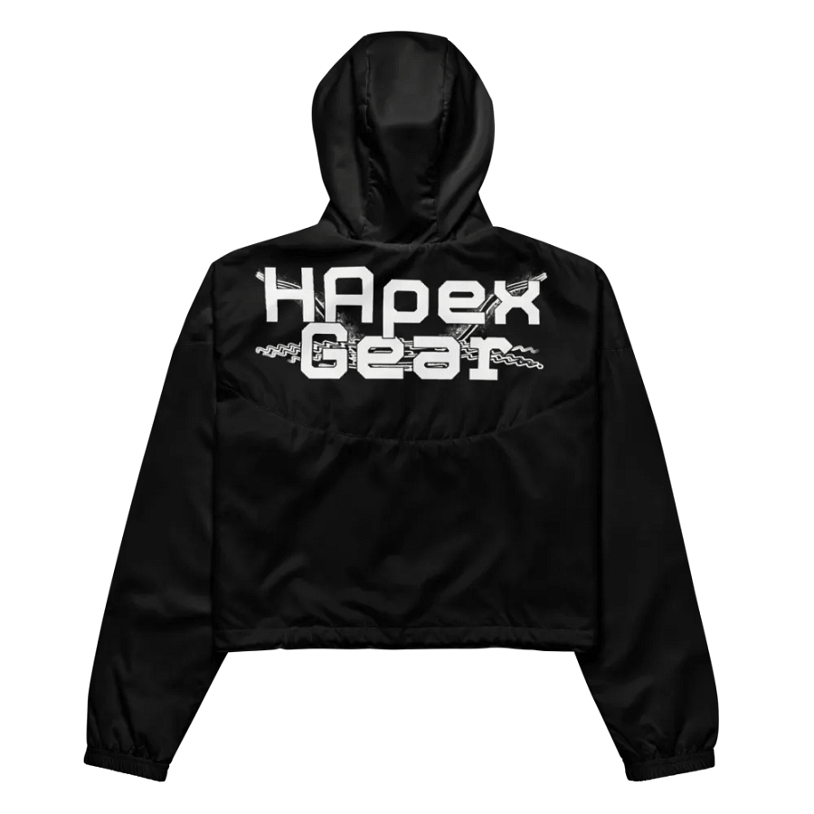 White HApex Gear Black Logo - Black - Women's Cropped Windbreaker product image (7)