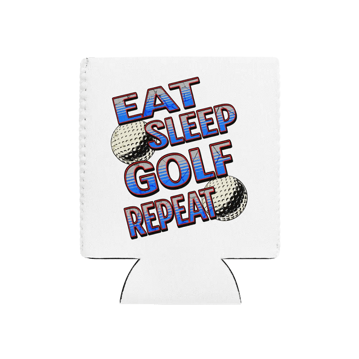 Eat Sleep Golf Repeat Angle Lover's Dream Can Cooler product image (1)