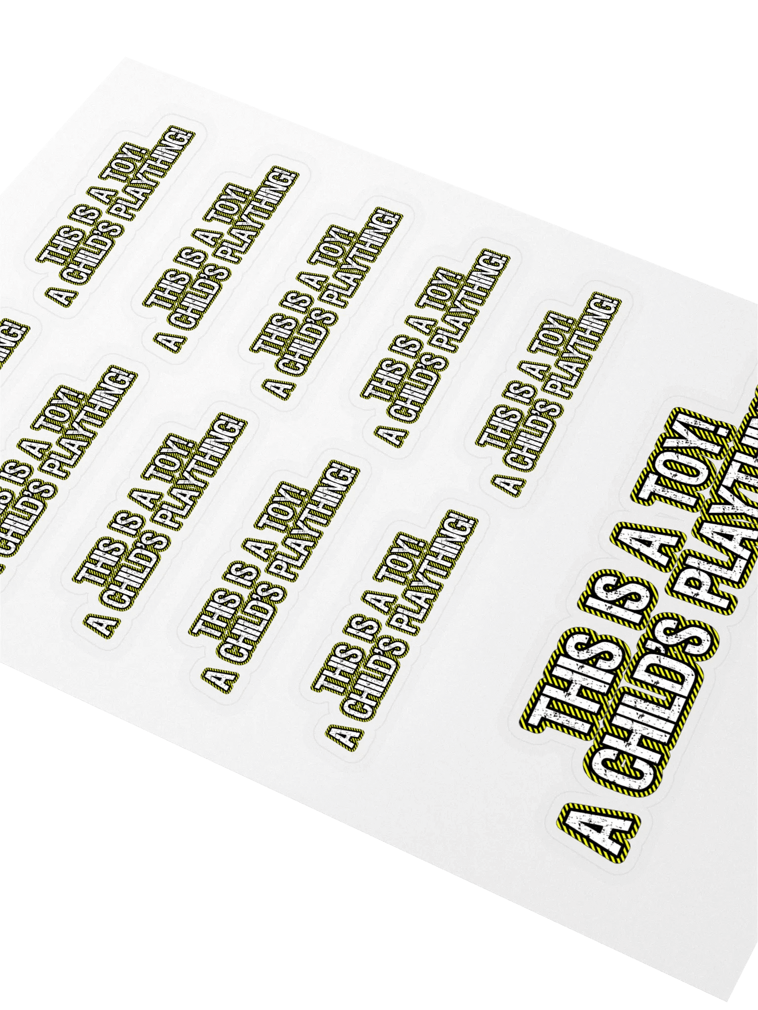 This is a Toy! A Child's Plaything! Sticker Set product image (2)