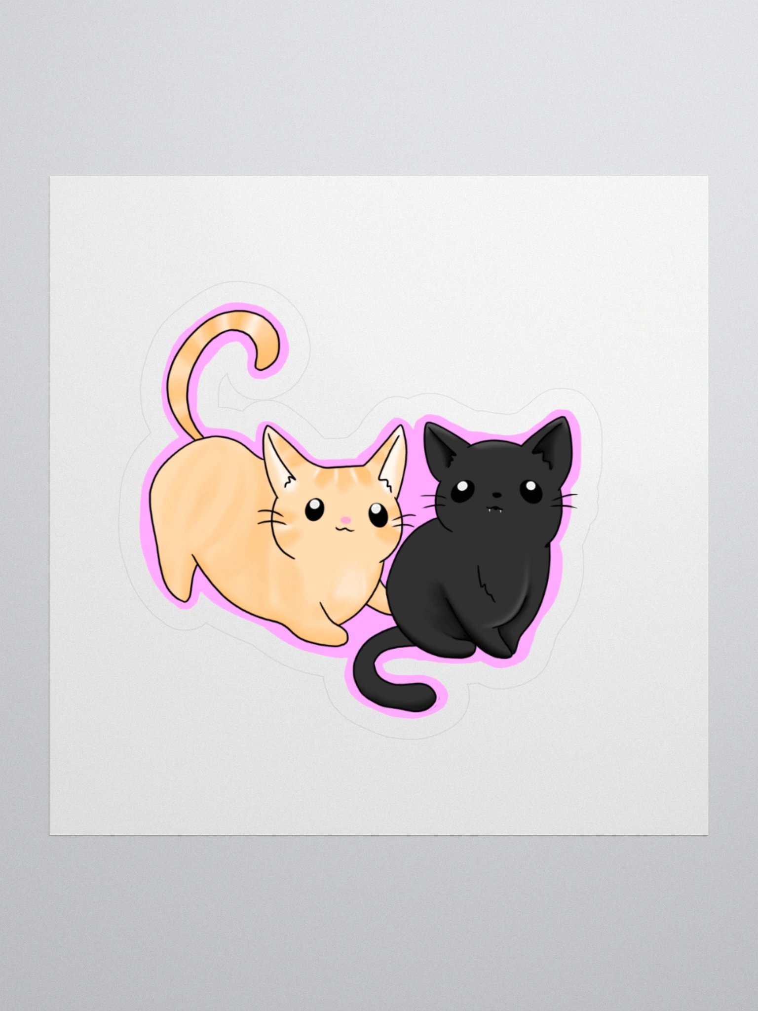 Waifu Cats Kiss Cut Sticker Set product image (1)