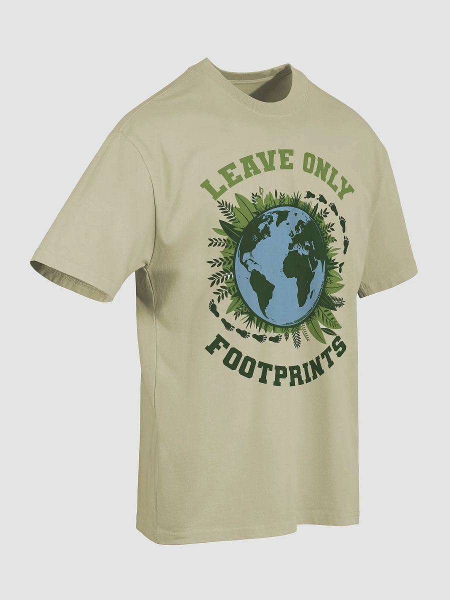 Leave Only Footprints, Care for Our Planet Oversized T-Shirt product image (20)