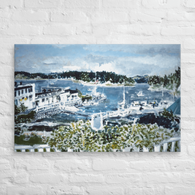 Roche Harbor, WA 1987 on canvas (26" x 40") product image (2)