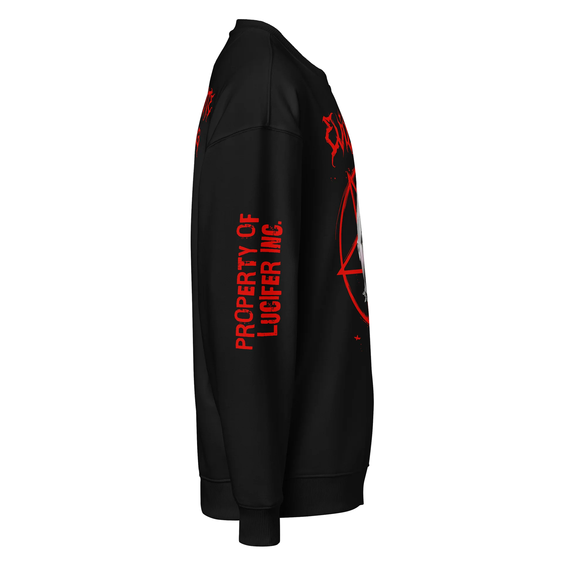 Evil Doll Unisex Organic Oversized Sweatshirt product image (4)