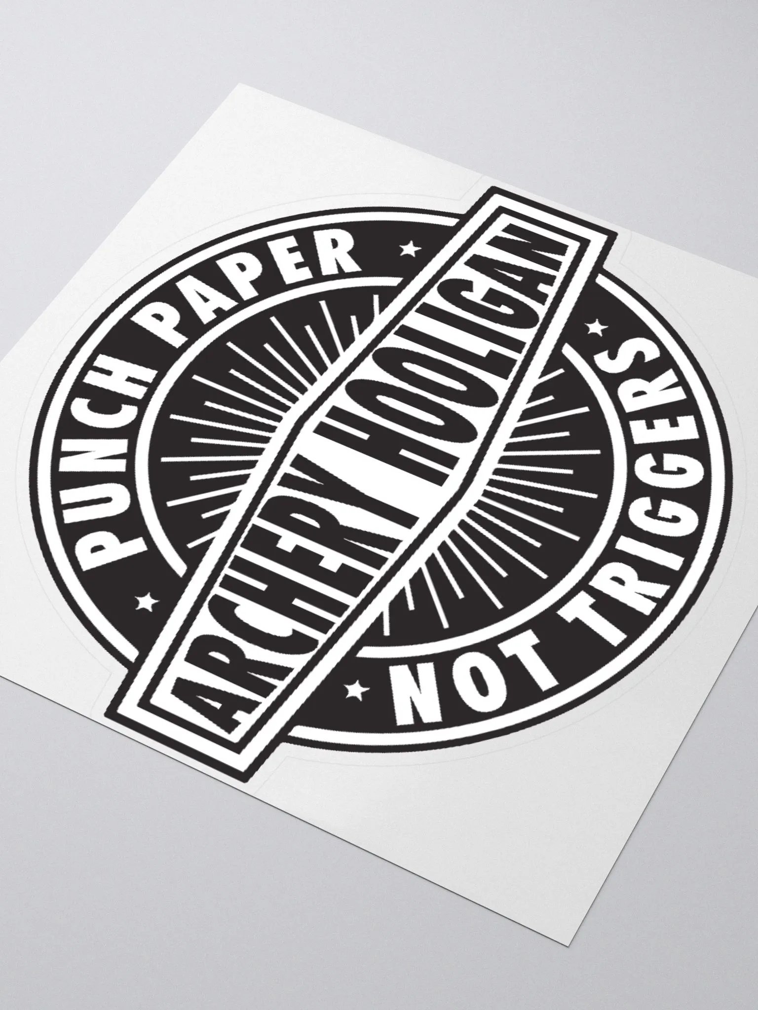 Punch Paper Not Triggers Sticker product image (7)