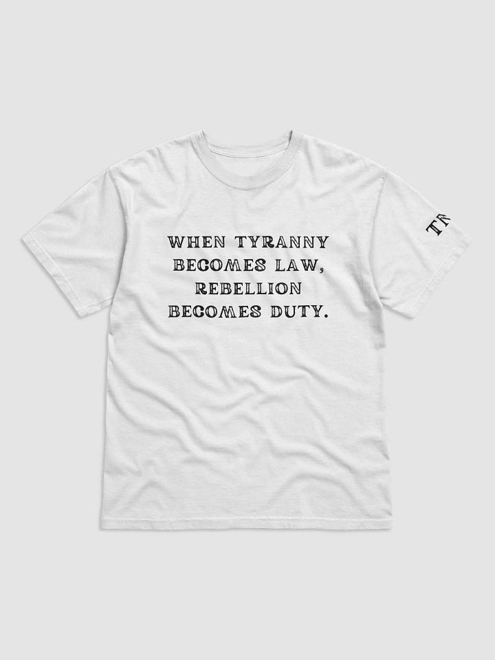 Rebellion Unisex T-shirt in White product image (1)