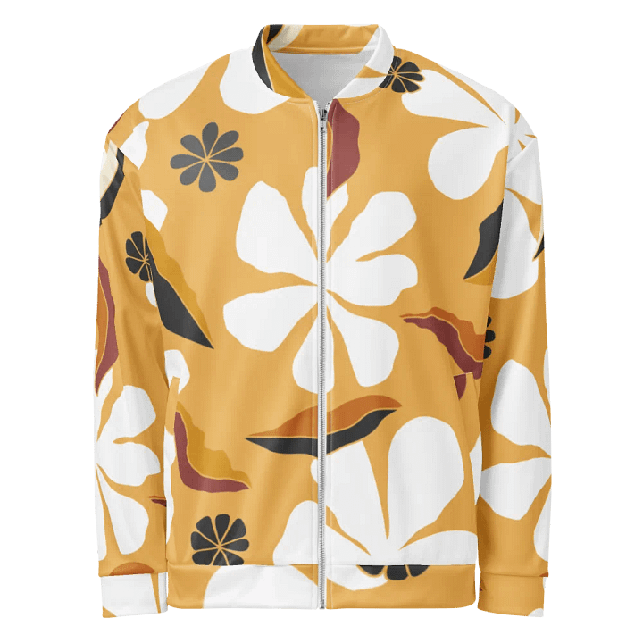 Symmetrical Floral Fusion Bomber Jacket product image (2)
